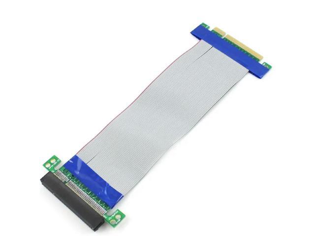 FOR PCI-E Express 8X Riser Card Extender Extension Flexible Cord Ribbon Cable Connector Adapter