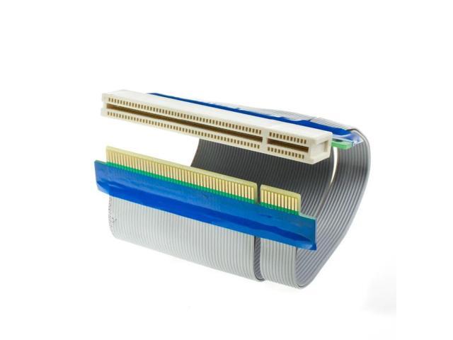 FOR 32 Bit Flexible PCI Riser Slot Extender Ribbon Cable Adapter Expansion Cord