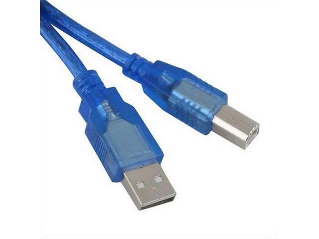 FOR 2 pcs Blue 1.5m 5Ft USB 2.0 USB Print Cable A Male to B Male Printer Cord Wire Cable