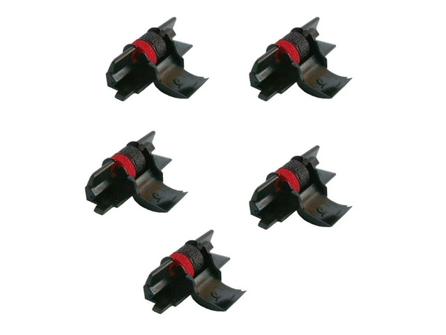 FOR (5 Pack) Replacement Calculator Roller Red and Black IR-40T for FR 2550 2500 HR100 HR150 HR7 HR8