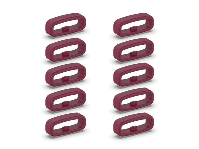 FOR 10pcs Silic Fastener Ring 18mm 20mm 22mm Wristband Keeper Smartwatch Strap Retainer Holder Replacement Accessory