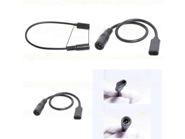 FOR Type-C to 5521 Connector Type-C Female to 5.5x2.1 Female Adapter Converter Cable 25CM