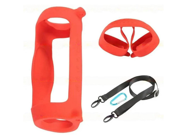 FOR Reliable Shockproof Cover with Carabiner Hook Strap for 5 Speaker