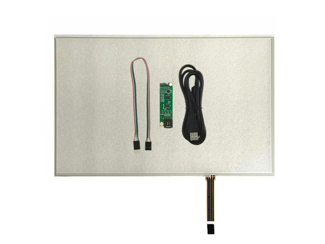 FOR 15.4inch 4-Wire 344*222mm Resistive Touch Soft Screen Film To Film with USB Controller Kit for POS Machine Computer