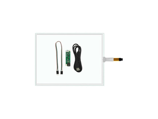 FOR 17inch 4 Wire 355*288mm 2.3mm Digitizer Glass Resistive Touch Screen Panel with USB Controller Kit for Computer Monitor