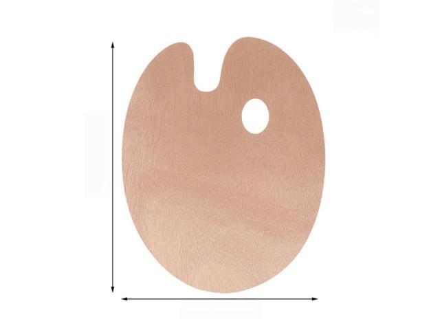 Wooden Paint Palette with Thumb Hole