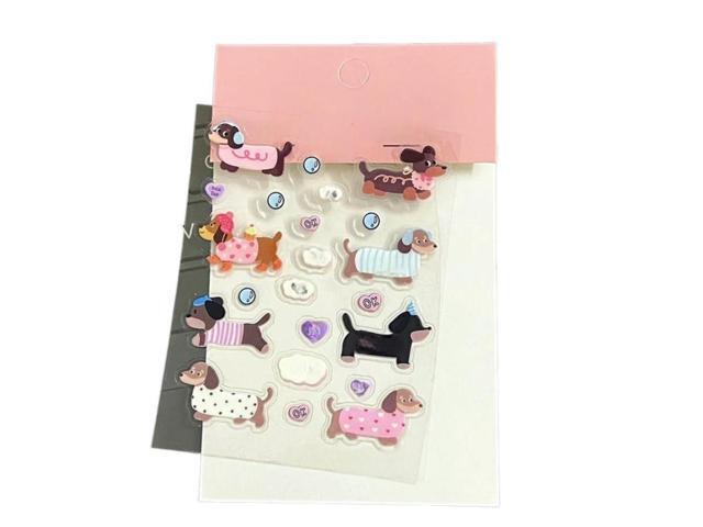 Dachshund Jelly Stickers for DIY