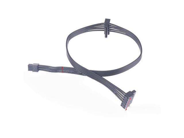 Mini 6Pin to 2 SATA Power Cable