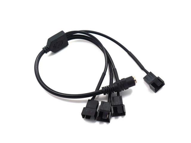 DC 5521 to 4-Pin PWM Fan Splitter