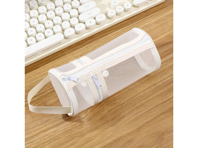 Mesh Pen Bag Storage Brush Case