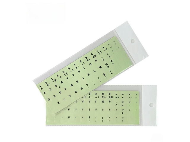 Luminous Keyboard Stickers Russian/English