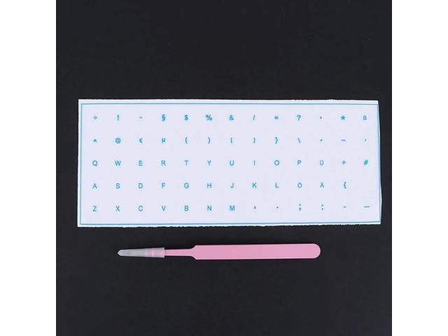 German Keyboard Sticker Transparent