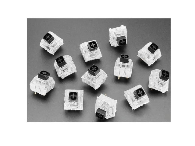 Mechanical Key Switches Linear Black 12-Pack