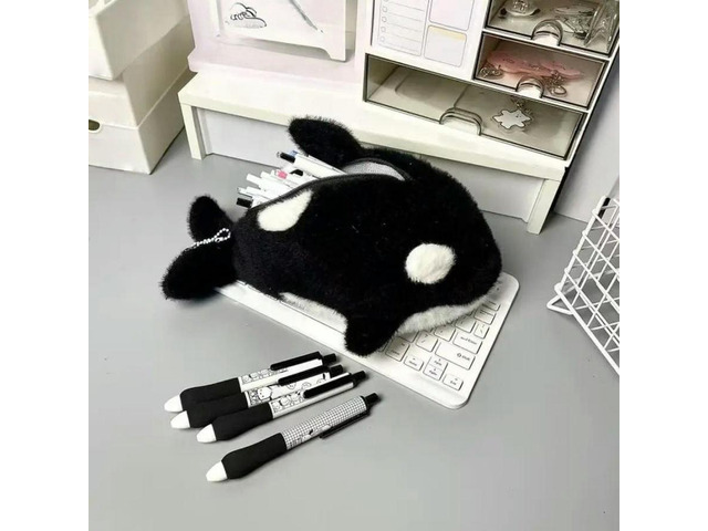 Plush Killer Whale Pencil Case