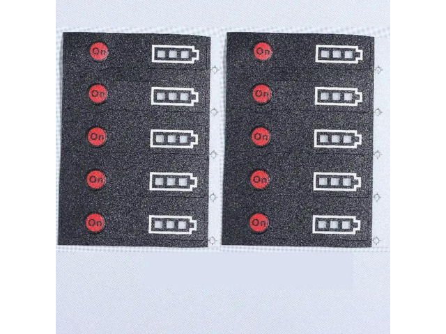 Battery LED Sticker Label 5/10Pcs