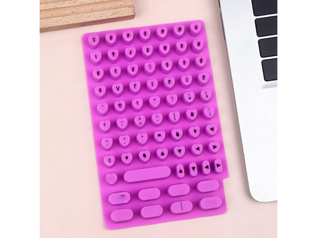 Raised Keyboard Stickers for Long Nails