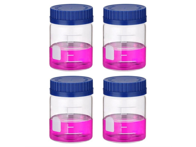 4Pack 250ml Reagent Glass Storage Bottles