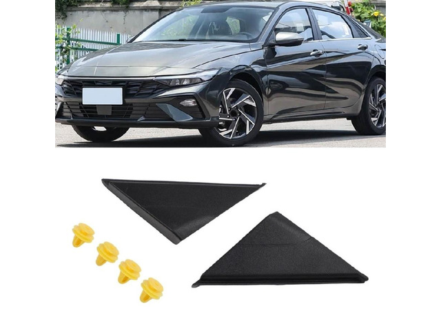 Mirror Triangle Plate Black Left/Right