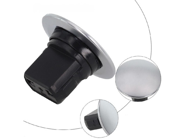 Keyless Start Button Chrome Black