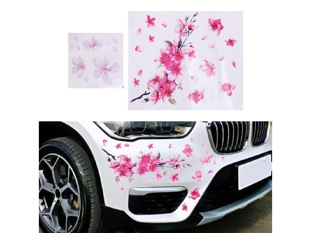 Cherry Blossom Vinyl Stickers 2Pc