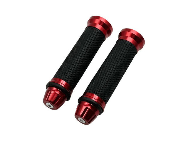 Handlebar Grips CNC Aluminum Blue