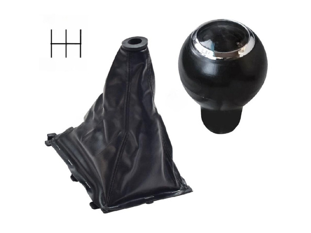 Gear Knob Cover Leather+Plastic