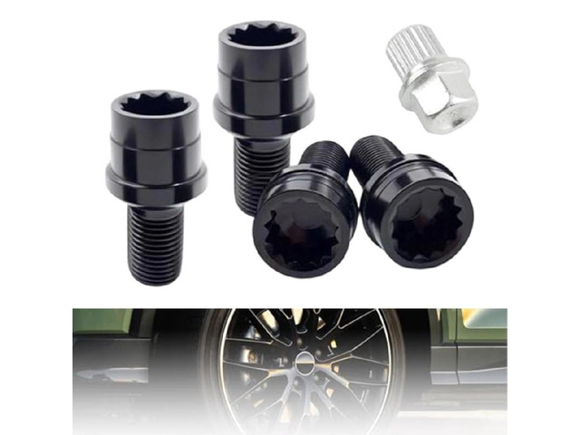 Black Locking Wheel Nuts Galvanized Anti-Theft