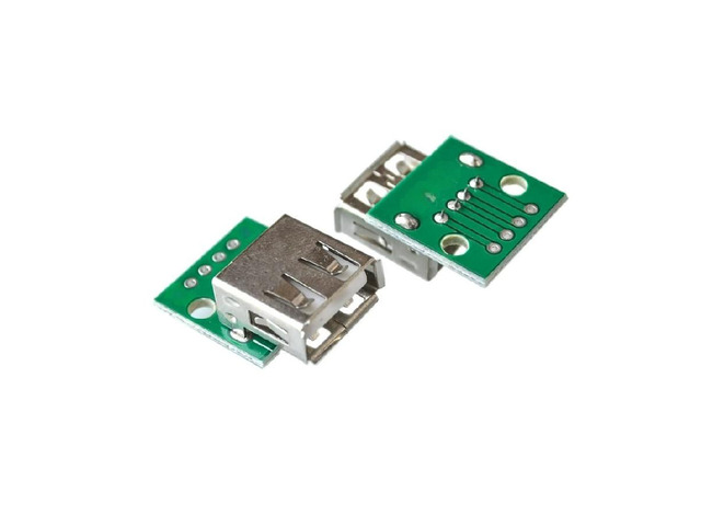 FOR USB 2.0 female humpback turn DIP 4pDIP adapter plate welded Mobile Power Cable
