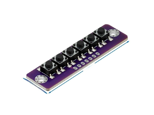 FOR 1 2 3 4 5 6 bit Independent Button Module MCU External Button Module Micro Switch ButtonBoard For Power Amplifier