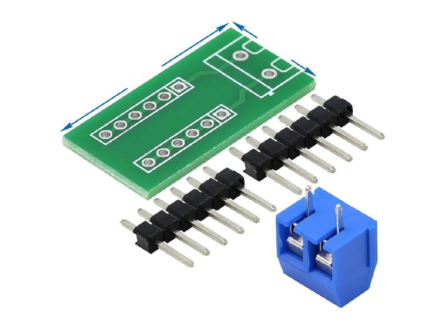 FOR 2.54MM Cable Adapter 2P Terminal to 12P Pin Module Connector Male to Female 2.54MM