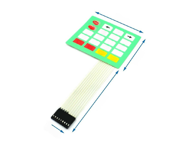 FOR 1*4 3*4 4*4 4*5 Matrix Array/Matrix Keyboard 16 Key Membrane Switch Keypad for 1x4 3x4 4x4 4x5