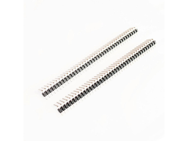 FOR 10pcs 40 Pin 1x40 Single Row Male 2.54mm Breakable Pin Header Right Angle Connector Strip