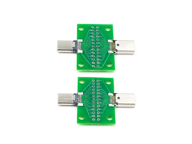 FOR Type-c Double-sided front and back pins of the test board 24P bus-to-female USB3.1 data cable conversion
