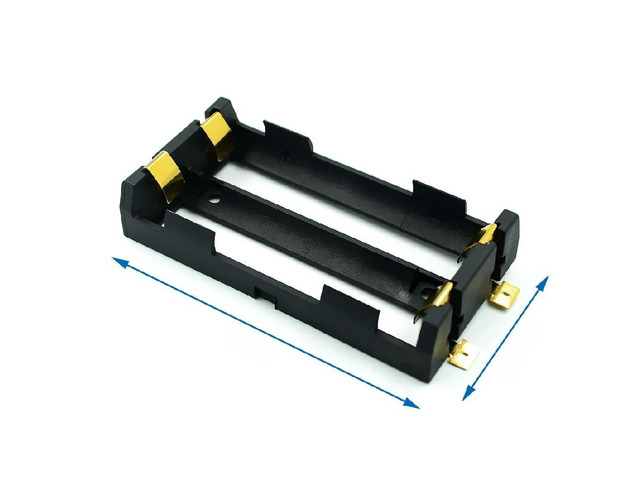 FOR 1x 2x 18650 Series Batteries Holder Box Storage Case Container With Bronze Pins Drop Ship