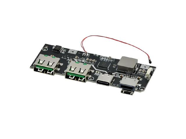 FOR QC4.0 QC3.0 LED Dual USB 5V 4.5A 22.5W Micro/Type-C USB Mobile Power Bank 18650 Module Temperature Circuit Protection
