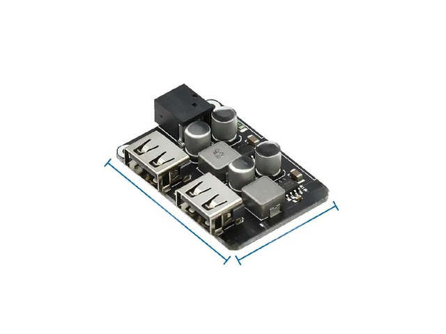 FOR Dual USB quick charge step-down module 6-30V12V24V to QC3.0 FCP car mobile phone