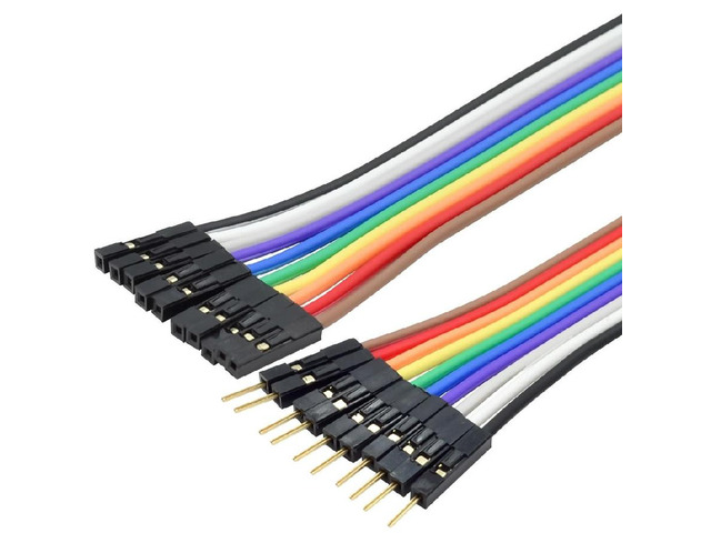 FOR Pure copper wire thickened 28 core female to female male to female color cable 2.54 terminal connection wire gold-plated