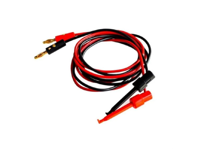 FOR 1 Pair Small Test Hook Clip to Banana Plug for Multimeter Test Lead Cable