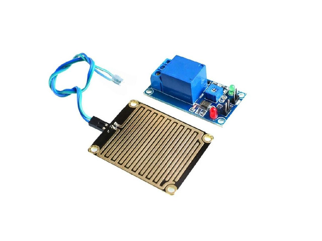 FOR DC 12V Rain water sensor module + Relay Control Module for robot kit
