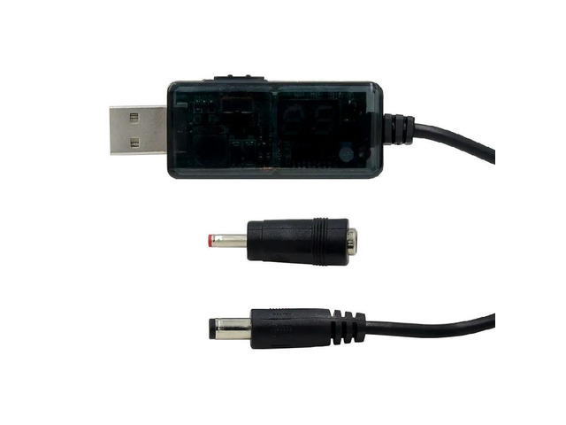 FOR USB Boost Converter DC 5V to 9V 12V USB Step-up Converter Cable + 3.5x1.35mm Connecter For Power Supply/Charger/Power Converter