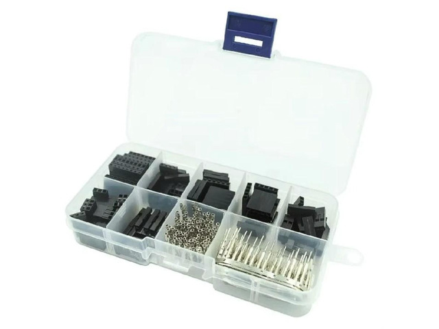 FOR 310pcs Connector 2.54mm, Cable Jumper Wire Pin Header Housing Kit, Male Crimp Pins+Female Pin Terminal Connector