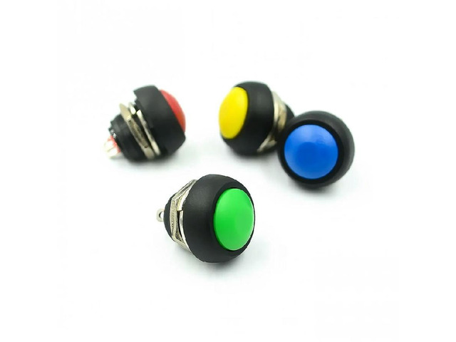 FOR 10PCS/LOT 12mm Waterproof Momentary Push button Switch OFF-(ON) Self Return