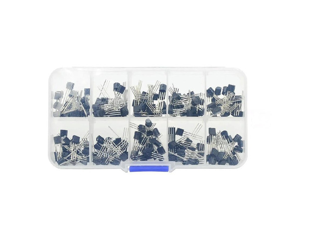 FOR 200PCS Transistor BC327 BC337 2N2222 2N2907 2N3904 2N3906 S8050 S8550 A1015 C1815 10 Values Transistors kit TO-92 Original
