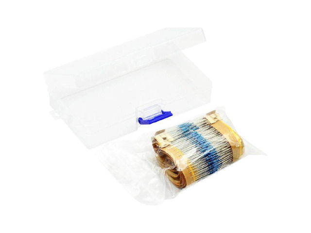FOR 600PCS 30Values* 20PCS 1% 1/4 W resistor pack set diy Metal Film Resistor kit use colored ring resistance (10 ohms~1 M ohm)