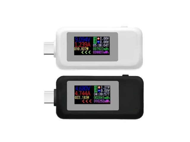 FOR Multifunctional Type-C USB Tester KWS-1902C Current Voltage Monitor Power Meter 0-5A 4-30V for USB-C Cables Laptop Dropship