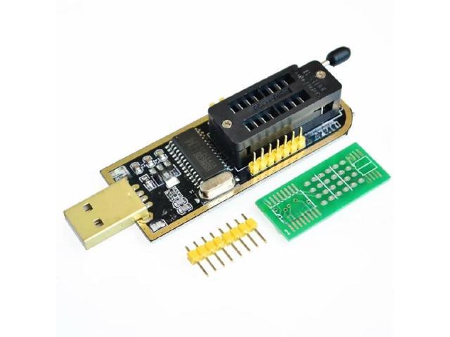 FOR CH341A 24 25 Series EEPROM Flash BIOS USB Programmer Module + SOIC8 SOP8 Test Clip For EEPROM 93CXX 25CXX 24CX