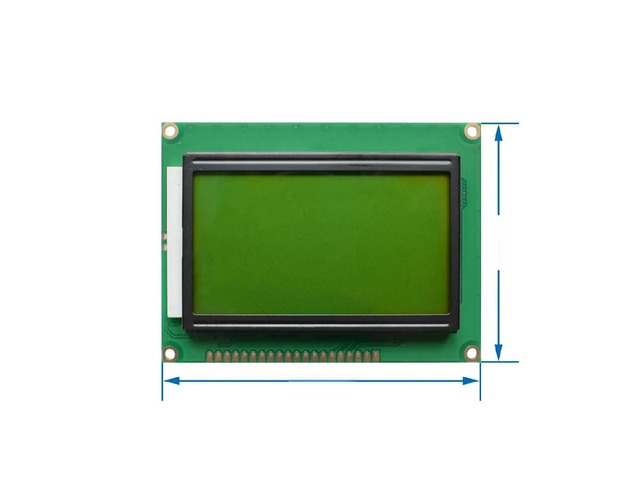 FOR 128*64 DOTS LCD Module 5V Yellow and Green/Blue Screen 12864 LCD with Backlight ST7920 Parallel Port
