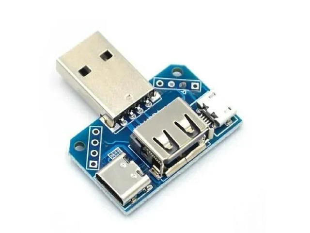 FOR USB Head Switchboard Male Connector to Type-c Micro USB Female 2.54-4P transfer test board USB adapter plate XY-USB4