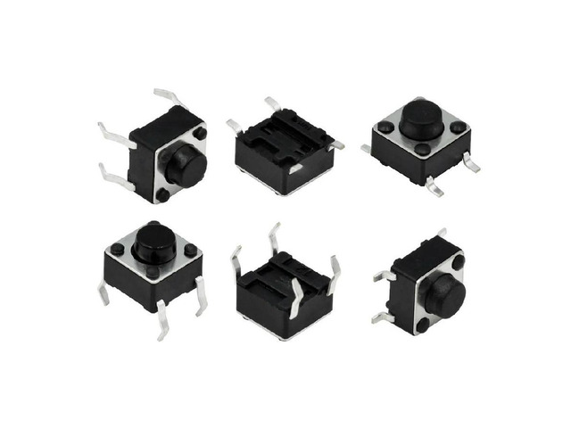 FOR 10PCS 100PCS 1000PCS DIP-4Pins 6*6*4.3 6*6*5mm Switch Tactile Push Button Switches 6x6x5mm