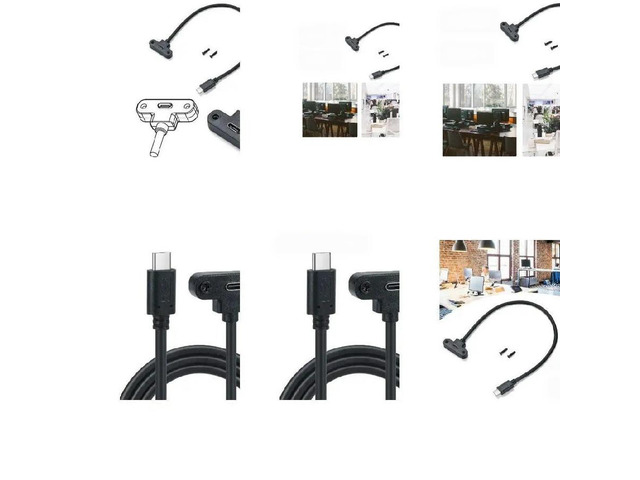 Flexible USB 3.1 Type C Extension Panel Mount